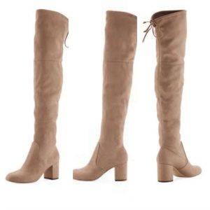 Microsuede Over the Knee Boots